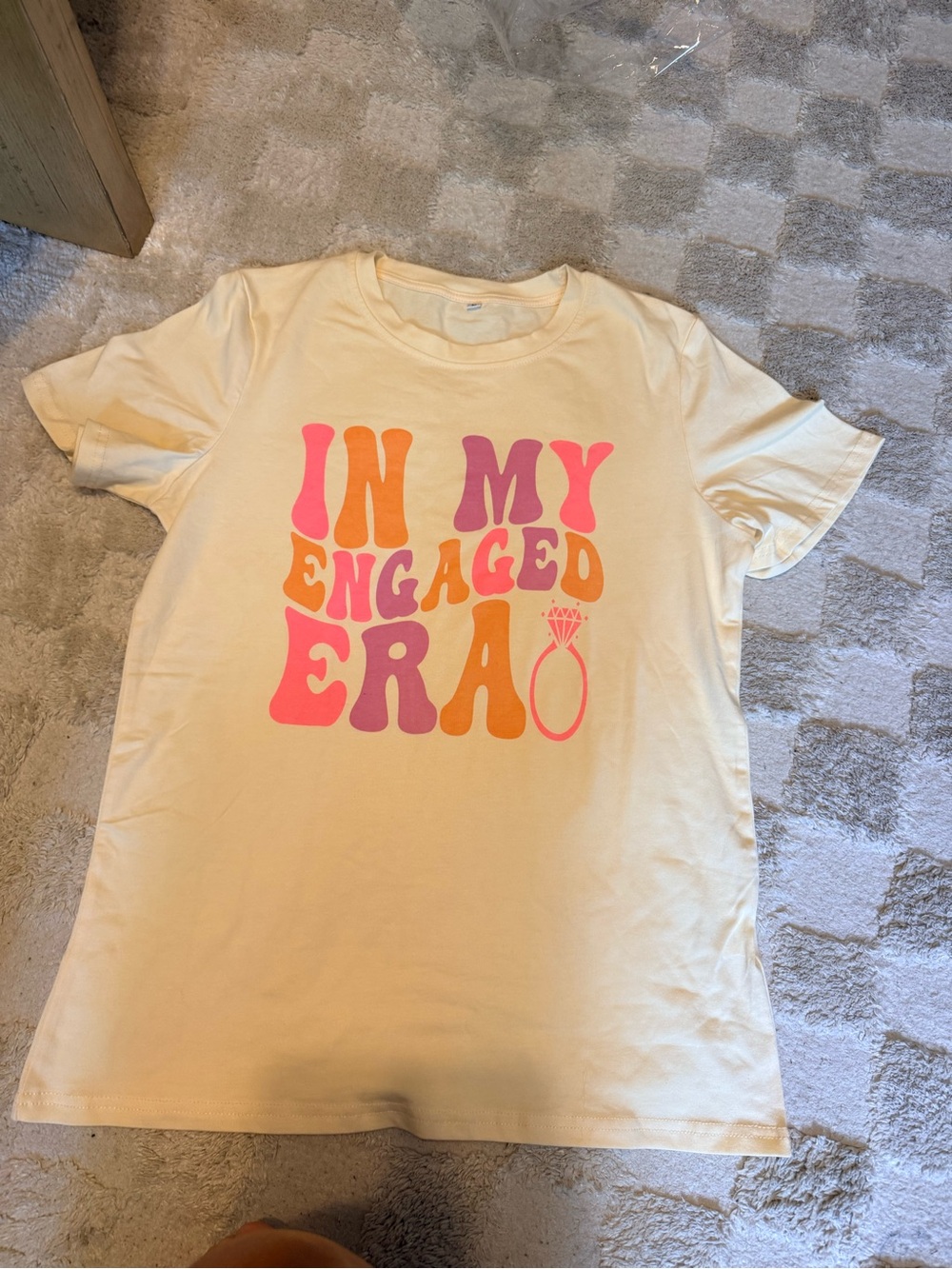 Cream 'In My Engaged Era' Graphic Tee